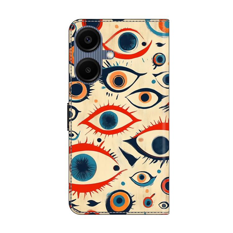 For Galaxy A06 5G / A06 4G Crystal-Like Painted Vegan Leather Phone Case