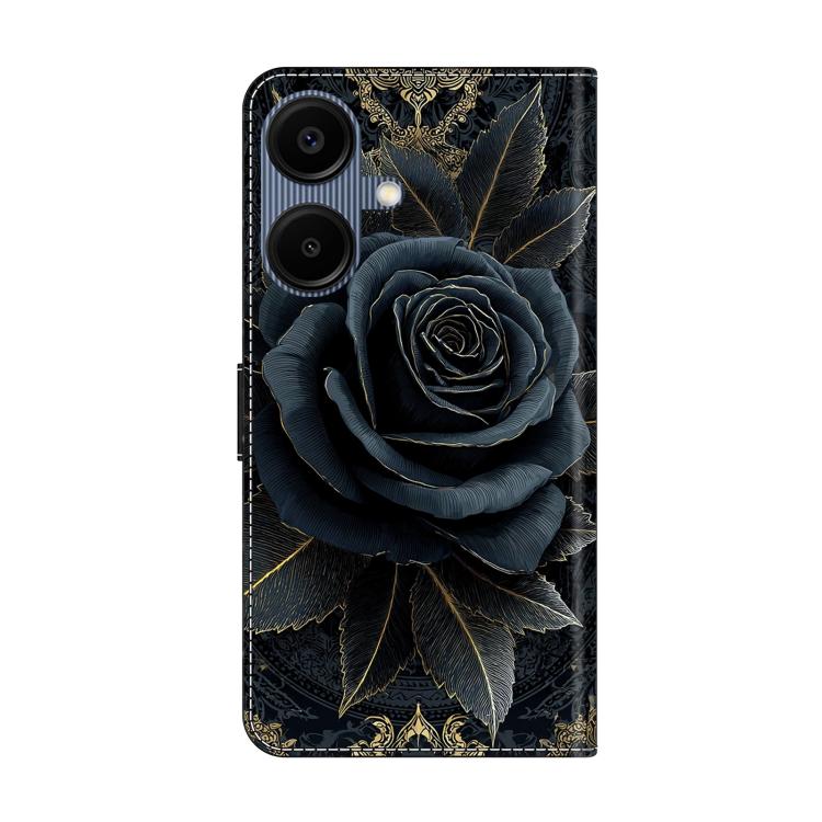 For Galaxy A06 5G / A06 4G Crystal-Like Painted Vegan Leather Phone Case