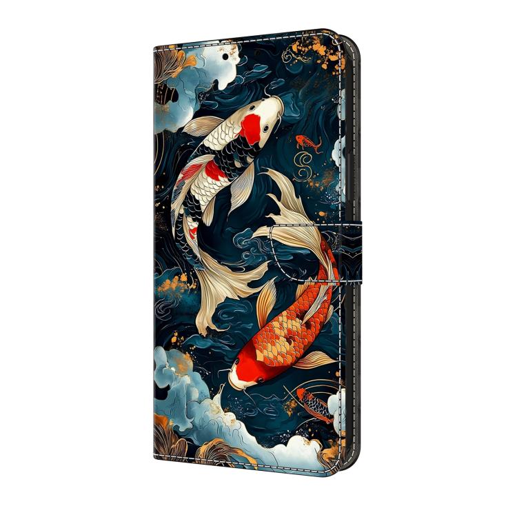 For Galaxy A06 5G / A06 4G Crystal-Like Painted Vegan Leather Phone Case