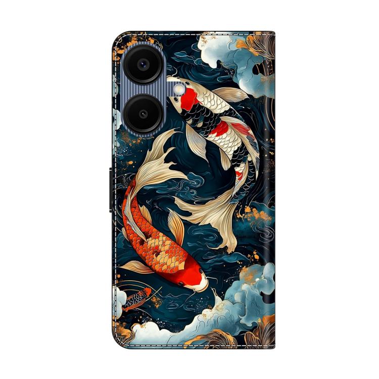 For Galaxy A06 5G / A06 4G Crystal-Like Painted Vegan Leather Phone Case