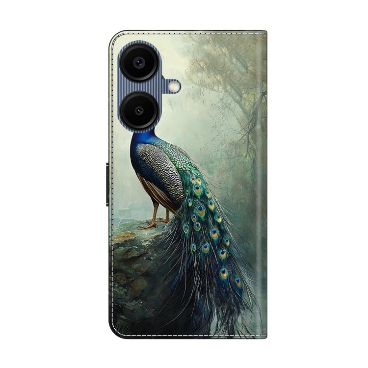 For Galaxy A06 5G / A06 4G Crystal-Like Painted Vegan Leather Phone Case