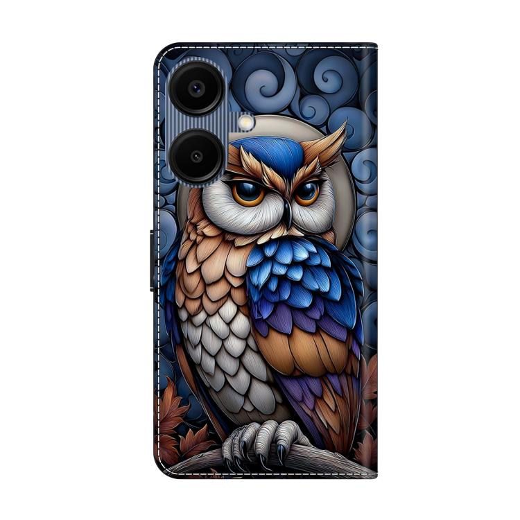 For Galaxy A06 5G / A06 4G Crystal-Like Painted Vegan Leather Phone Case