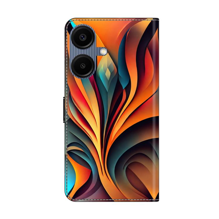 For Galaxy A06 5G / A06 4G Crystal-Like Painted Vegan Leather Phone Case