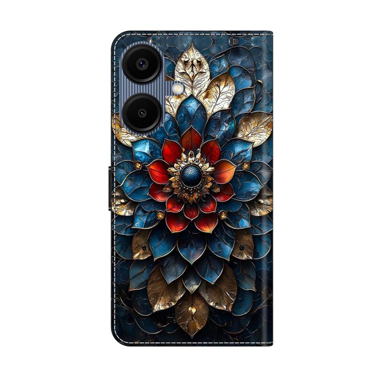 For Galaxy A06 5G / A06 4G Crystal-Like Painted Vegan Leather Phone Case