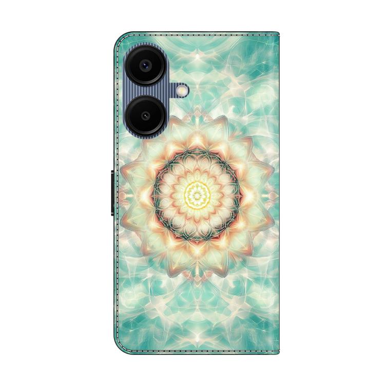 For Galaxy A06 5G / A06 4G Crystal-Like Painted Vegan Leather Phone Case