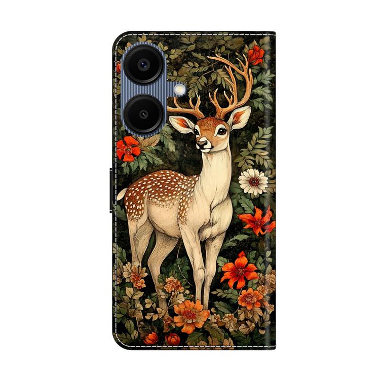 For Galaxy A06 5G / A06 4G Crystal-Like Painted Vegan Leather Phone Case