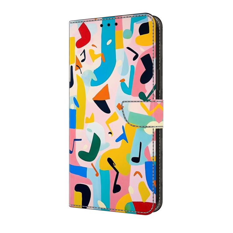 For Galaxy A06 5G / A06 4G Crystal-Like Painted Vegan Leather Phone Case