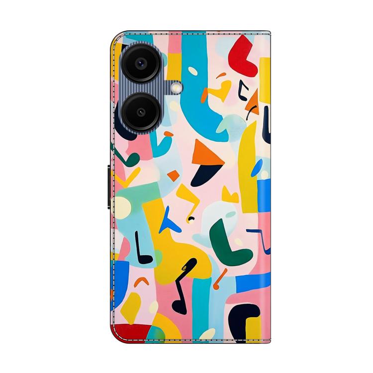 For Galaxy A06 5G / A06 4G Crystal-Like Painted Vegan Leather Phone Case