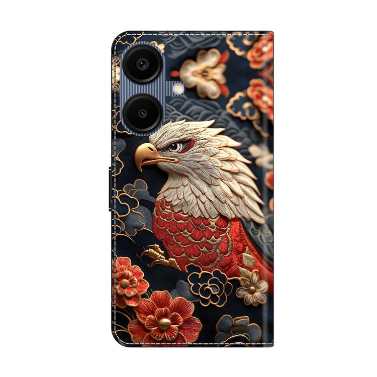 For Galaxy A06 5G / A06 4G Crystal-Like Painted Vegan Leather Phone Case