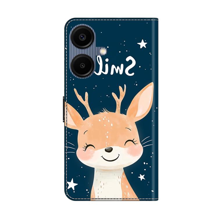 For Galaxy A06 5G / A06 4G Crystal-Like Painted Vegan Leather Phone Case