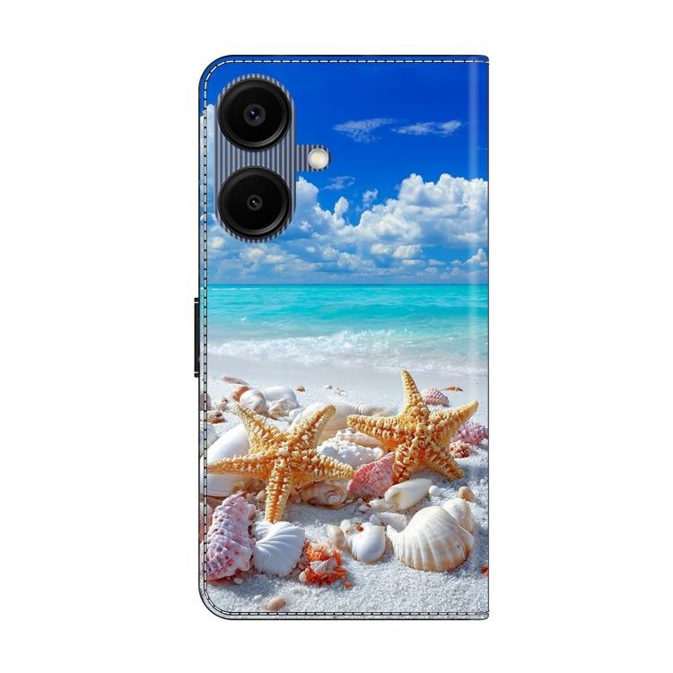 For Galaxy A06 5G / A06 4G Crystal-Like Painted Vegan Leather Phone Case