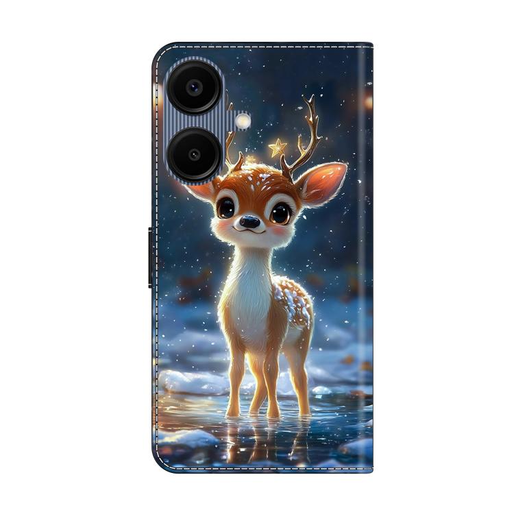 For Galaxy A06 5G / A06 4G Crystal-Like Painted Vegan Leather Phone Case