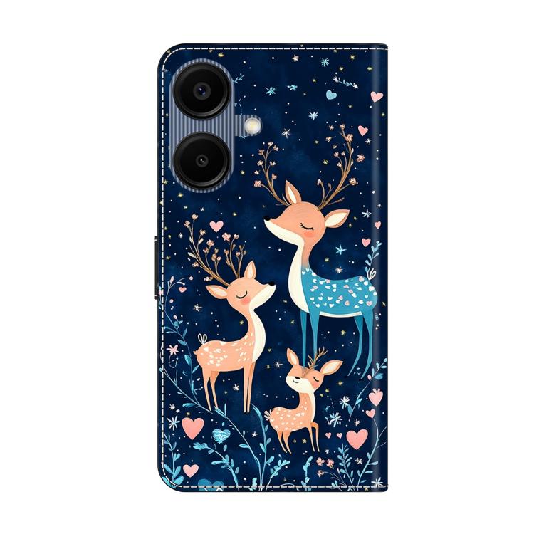For Galaxy A06 5G / A06 4G Crystal-Like Painted Vegan Leather Phone Case