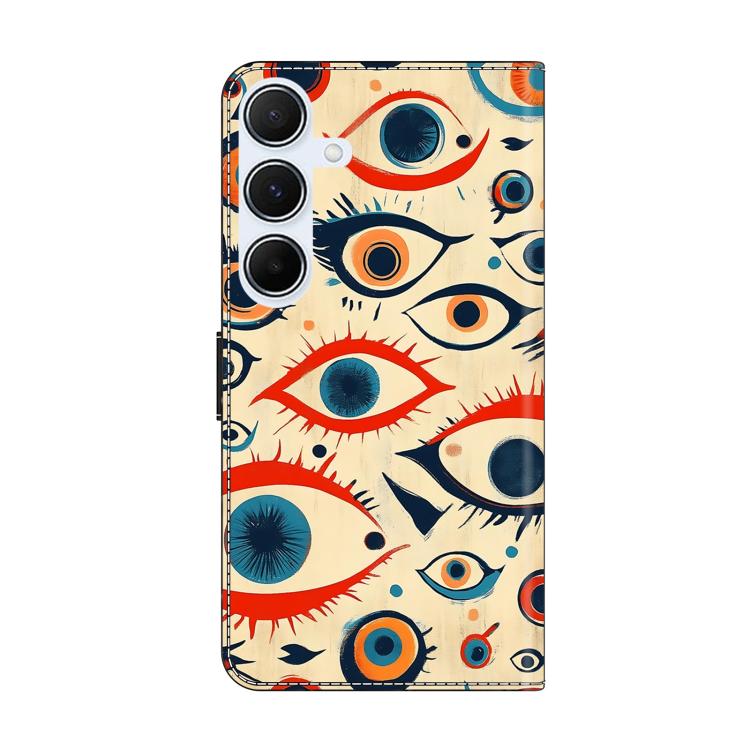 For Galaxy A14 5G / A14 4G Crystal-Like Painted Vegan Leather Phone Case