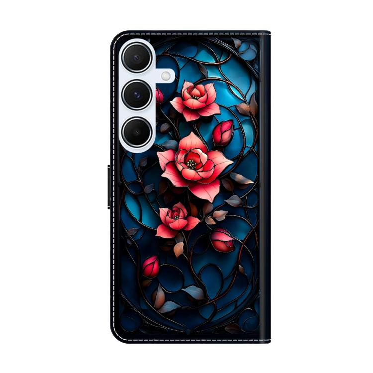 For Galaxy A16 5G Crystal-Like Painted Vegan Leather Phone Case