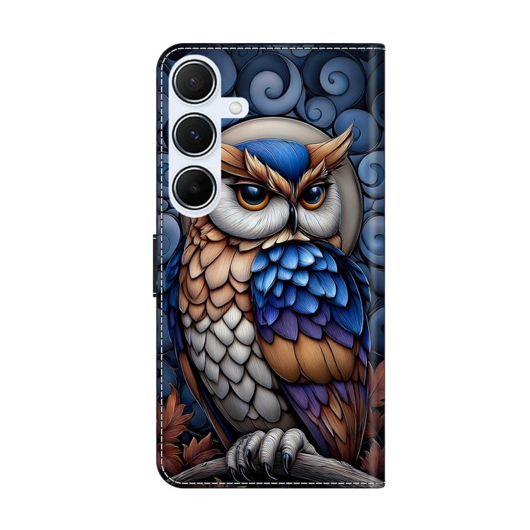 For Galaxy A16 5G Crystal-Like Painted Vegan Leather Phone Case