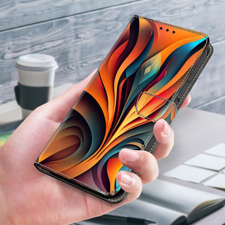 For Galaxy A16 5G Crystal-Like Painted Vegan Leather Phone Case