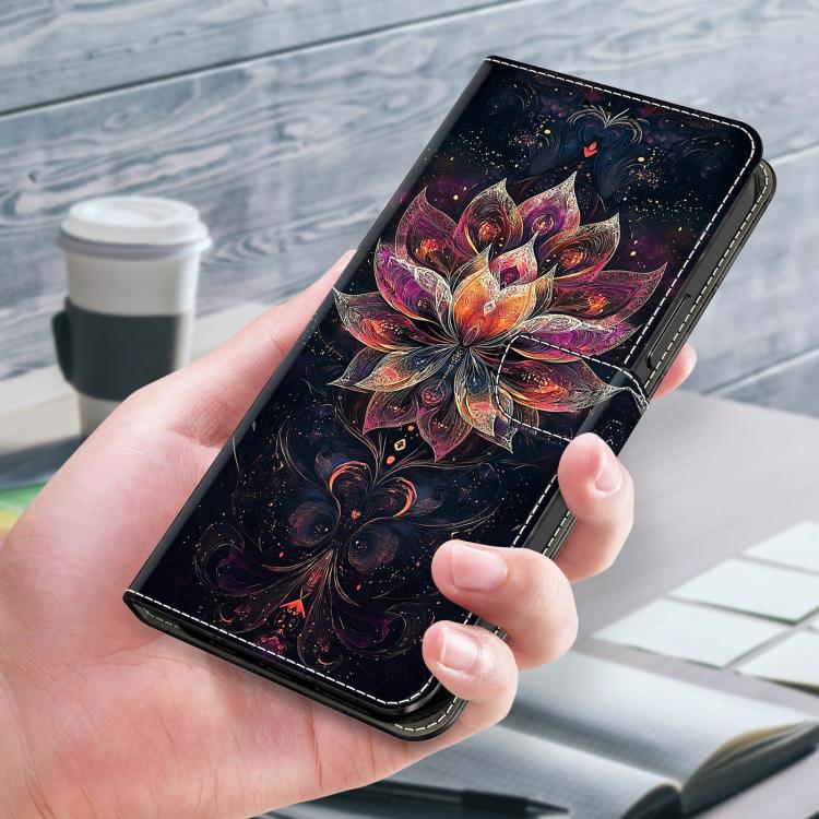For Galaxy A16 5G Crystal-Like Painted Vegan Leather Phone Case