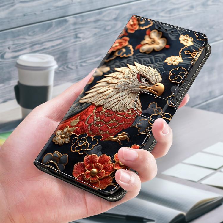 For Galaxy A16 5G Crystal-Like Painted Vegan Leather Phone Case