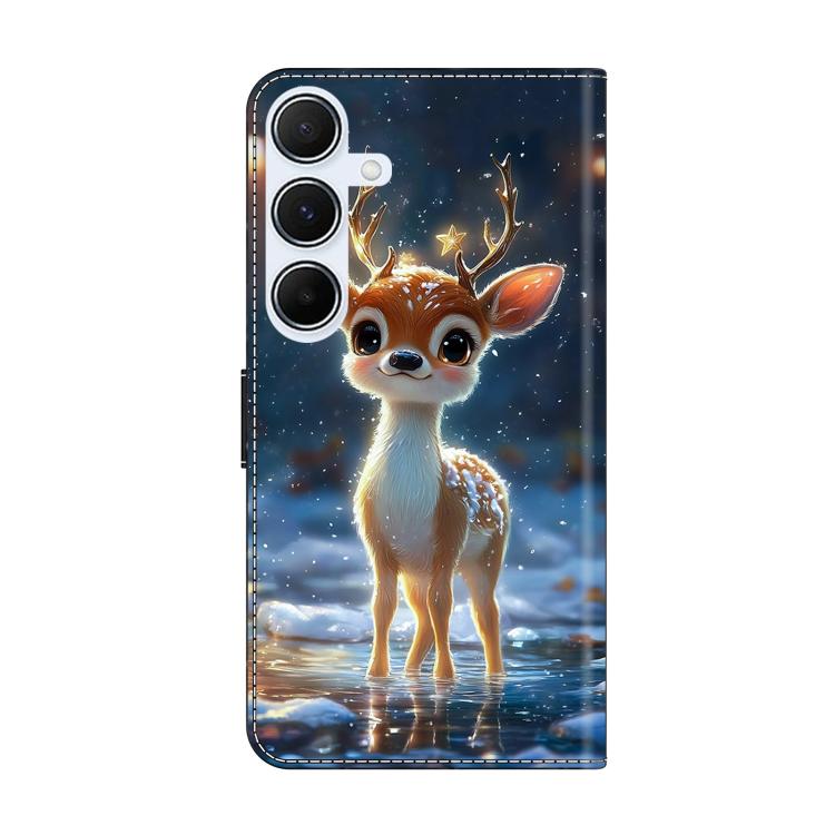 For Galaxy A16 5G Crystal-Like Painted Vegan Leather Phone Case