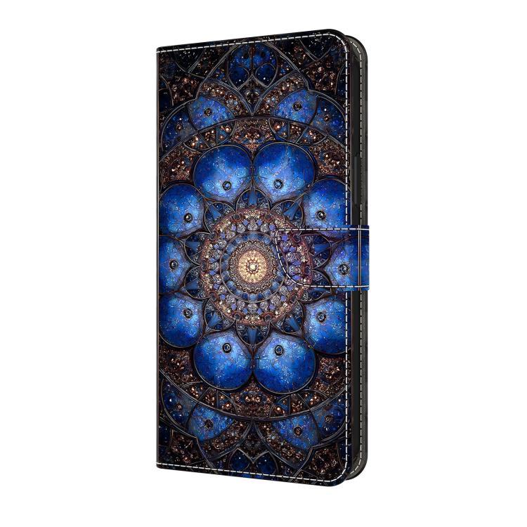 For Galaxy A24 4G Crystal-Like Painted Vegan Leather Phone Case