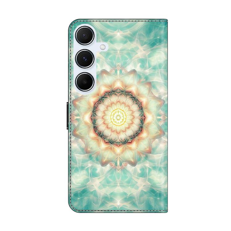 For Galaxy A24 4G Crystal-Like Painted Vegan Leather Phone Case