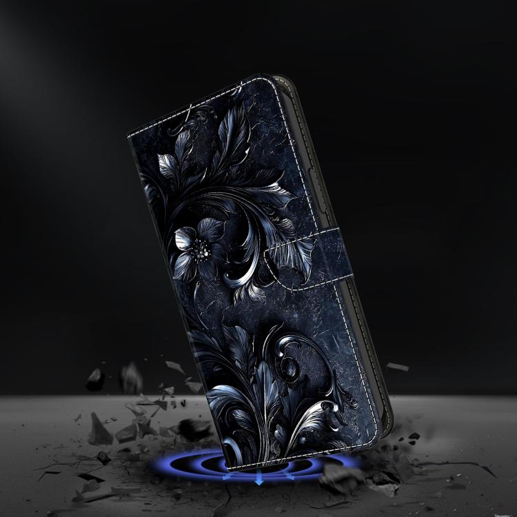 For Galaxy A24 4G Crystal-Like Painted Vegan Leather Phone Case