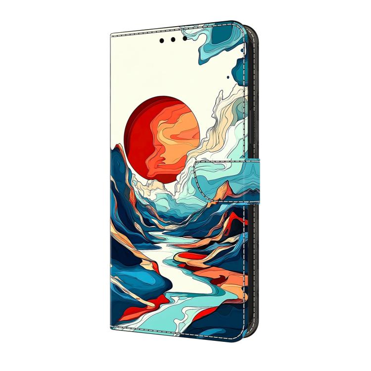 For Galaxy A24 4G Crystal-Like Painted Vegan Leather Phone Case