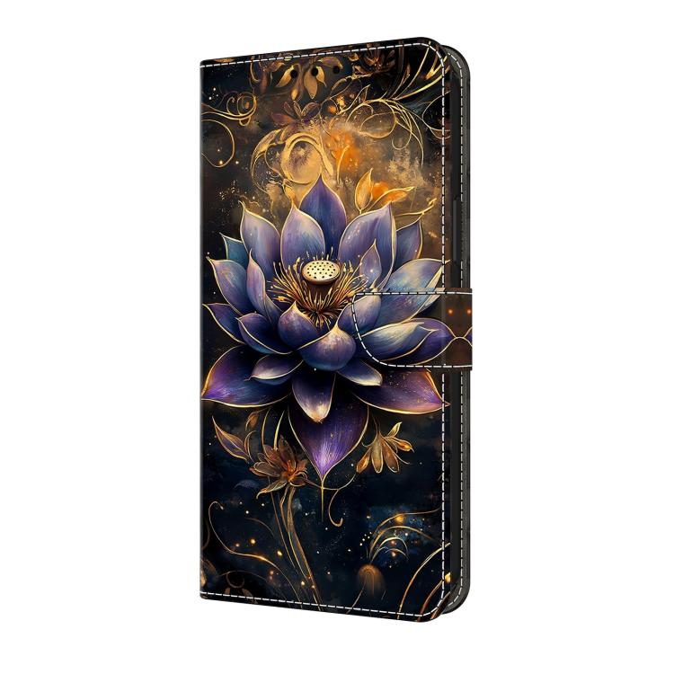 For Galaxy A25 5G Crystal-Like Painted Vegan Leather Phone Case