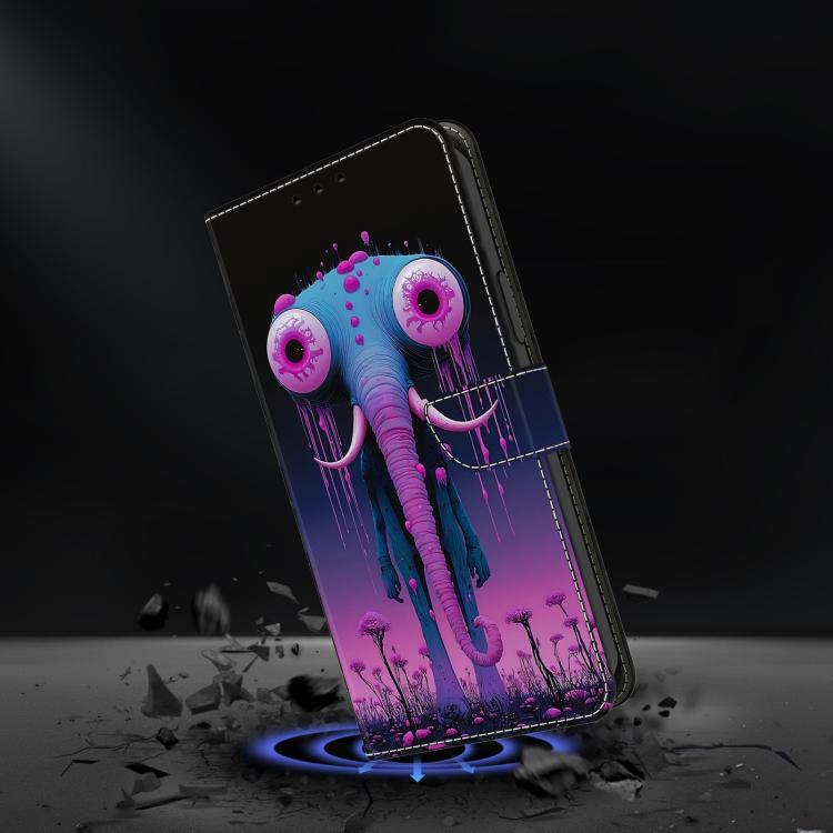 For Galaxy A25 5G Crystal-Like Painted Vegan Leather Phone Case