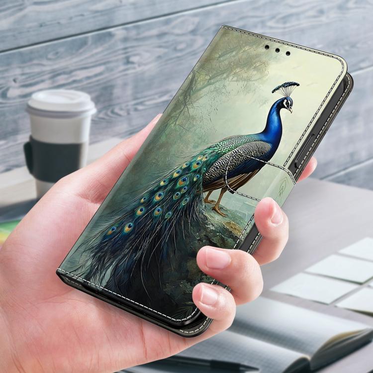 For Galaxy A25 5G Crystal-Like Painted Vegan Leather Phone Case