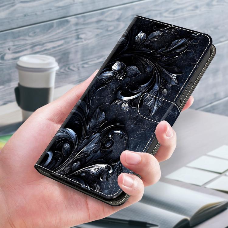 For Galaxy A25 5G Crystal-Like Painted Vegan Leather Phone Case