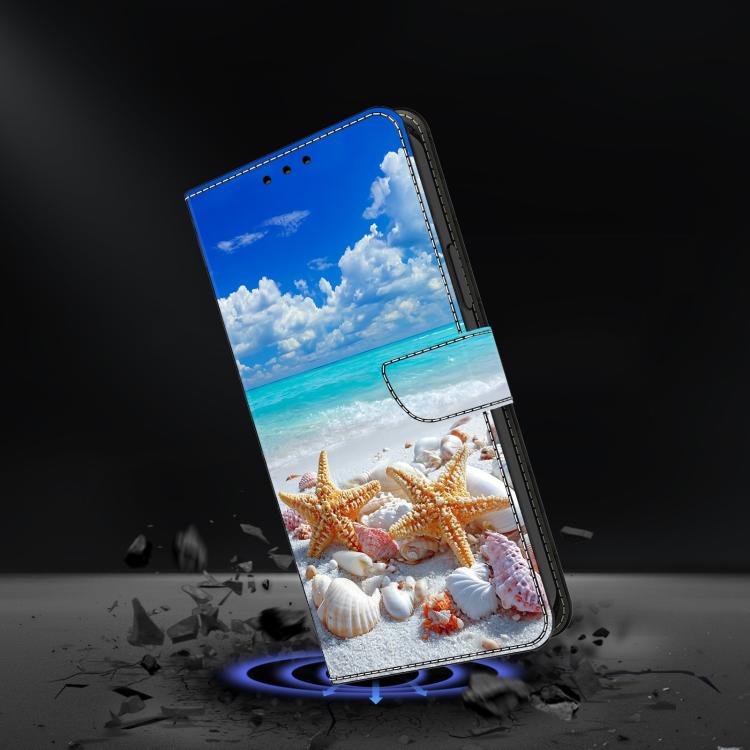For Galaxy A25 5G Crystal-Like Painted Vegan Leather Phone Case