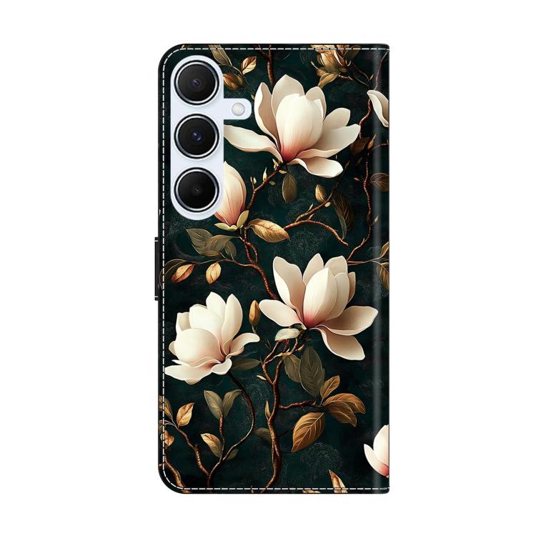For Galaxy A35 5G Crystal-Like Painted Vegan Leather Phone Case