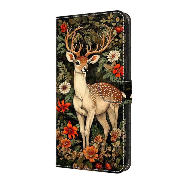 For Galaxy A35 5G Crystal-Like Painted Vegan Leather Phone Case
