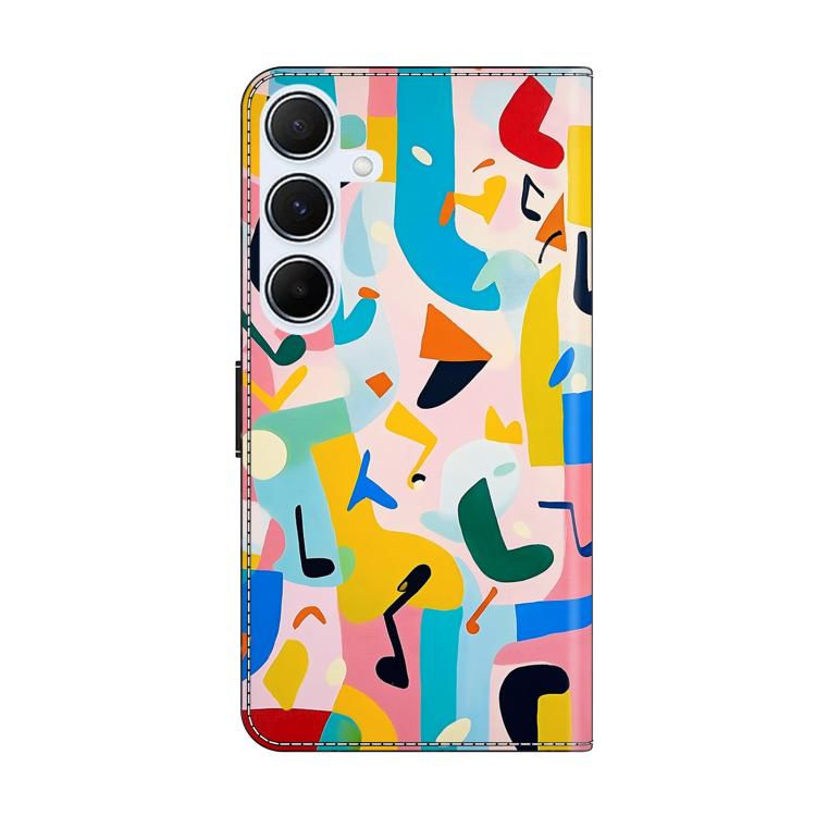 For Galaxy A35 5G Crystal-Like Painted Vegan Leather Phone Case