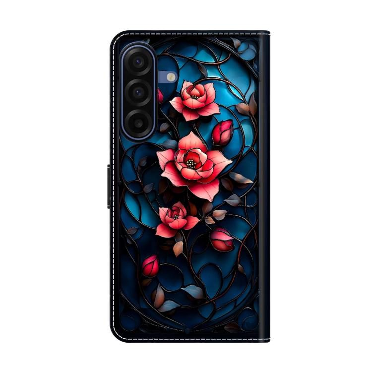 For Galaxy A17 4G/5G Crystal-Like Painted Vegan Leather Phone Case