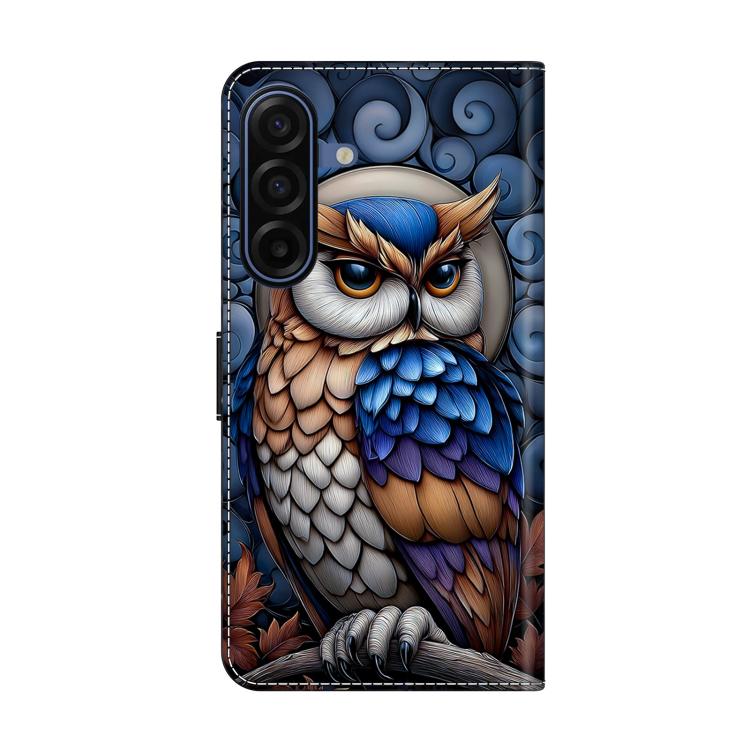For Galaxy A17 4G/5G Crystal-Like Painted Vegan Leather Phone Case