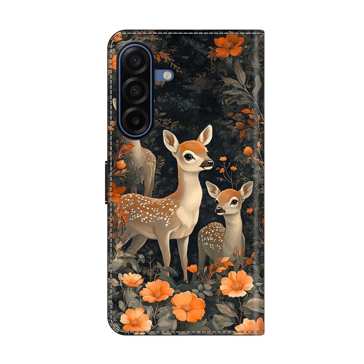 For Galaxy A17 4G/5G Crystal-Like Painted Vegan Leather Phone Case