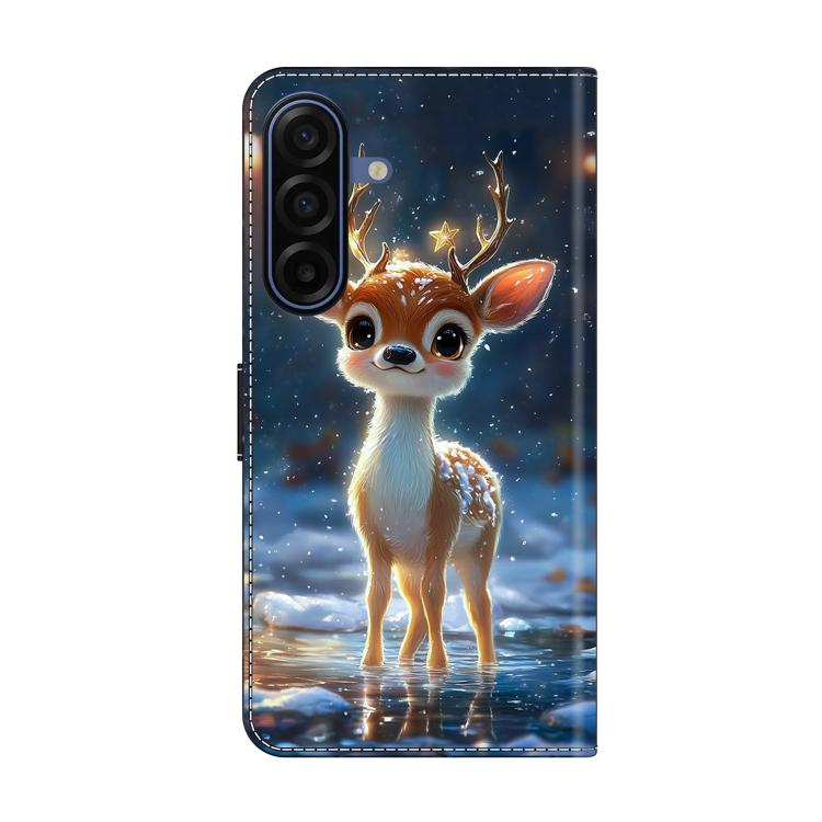 For Galaxy A17 4G/5G Crystal-Like Painted Vegan Leather Phone Case