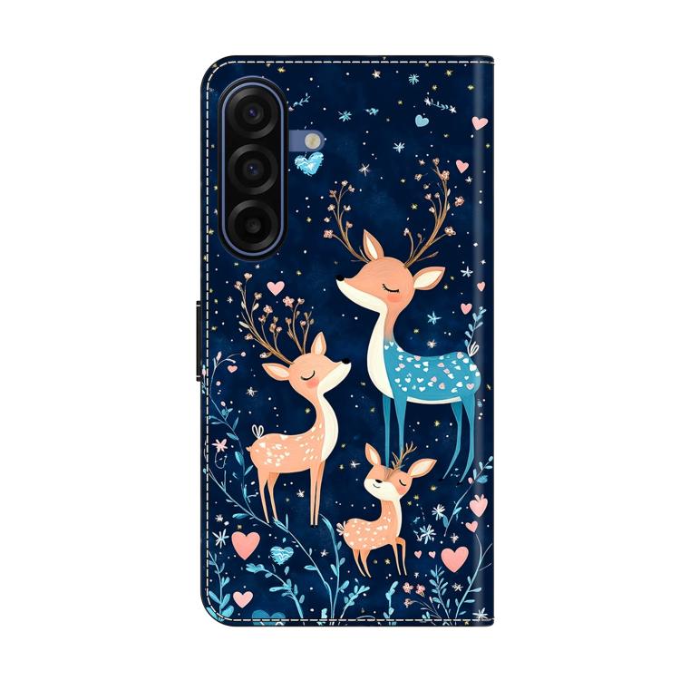 For Galaxy A17 4G/5G Crystal-Like Painted Vegan Leather Phone Case