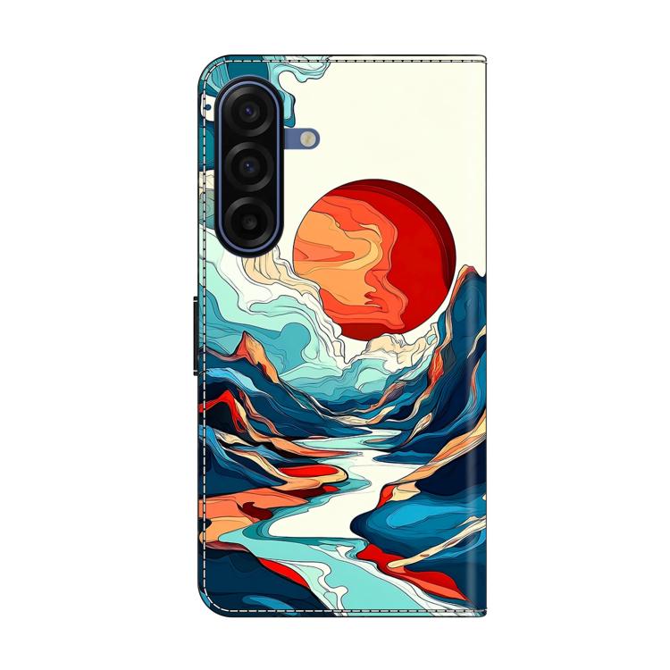For Galaxy A17 4G/5G Crystal-Like Painted Vegan Leather Phone Case