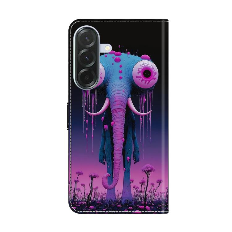 For Galaxy A26 / A36 / A56 5G Crystal-Like Painted Vegan Leather Phone Case