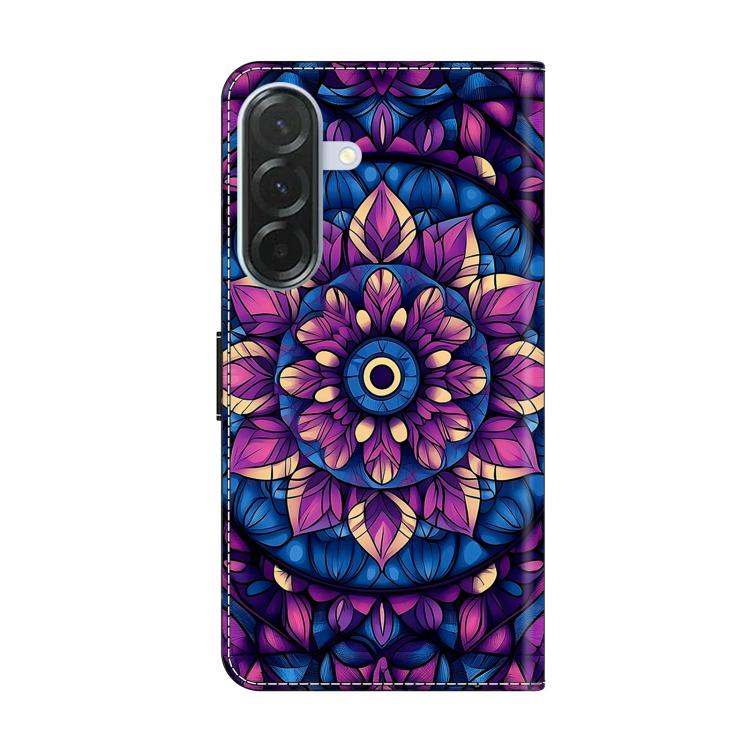 For Galaxy A26 / A36 / A56 5G Crystal-Like Painted Vegan Leather Phone Case