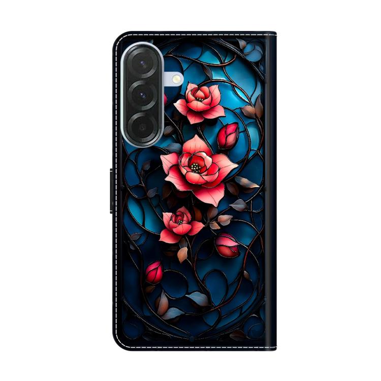 For Galaxy A26 / A36 / A56 5G Crystal-Like Painted Vegan Leather Phone Case