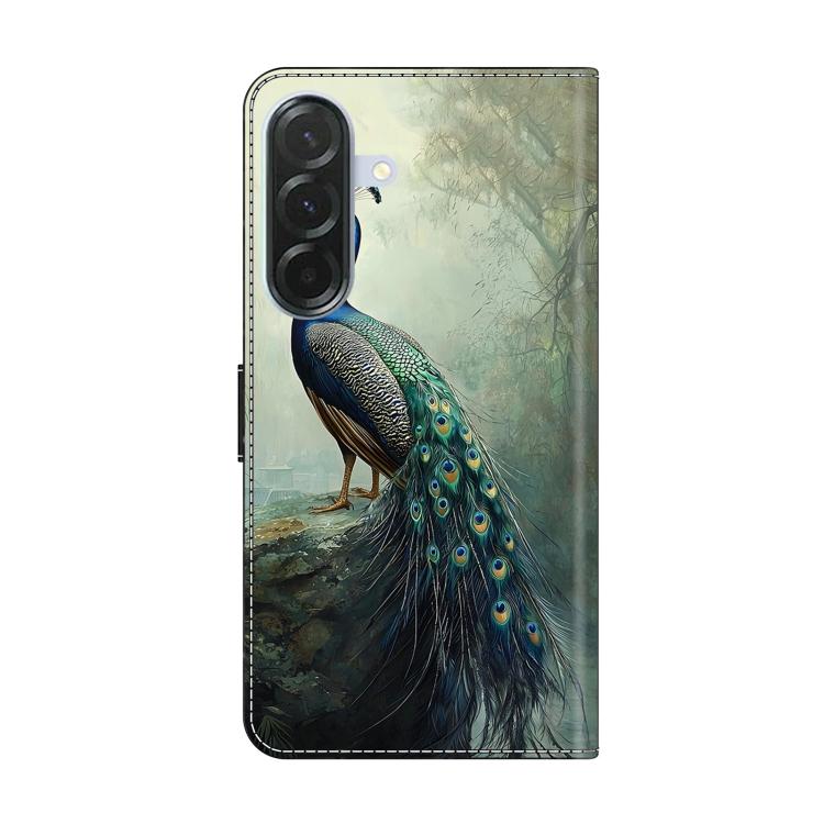 For Galaxy A26 / A36 / A56 5G Crystal-Like Painted Vegan Leather Phone Case