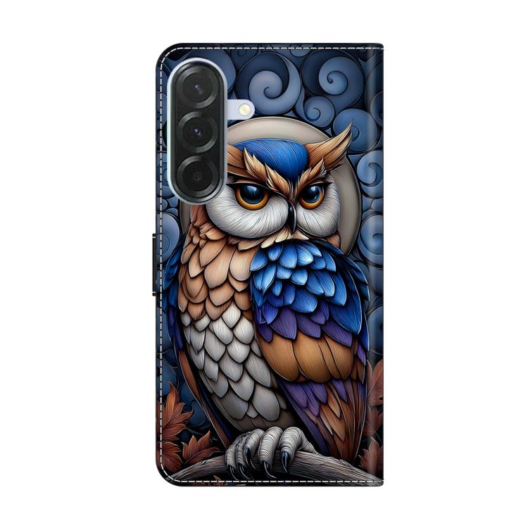 For Galaxy A26 / A36 / A56 5G Crystal-Like Painted Vegan Leather Phone Case