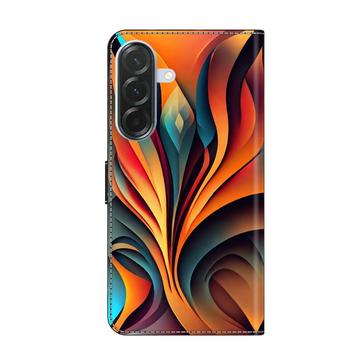 For Galaxy A26 / A36 / A56 5G Crystal-Like Painted Vegan Leather Phone Case