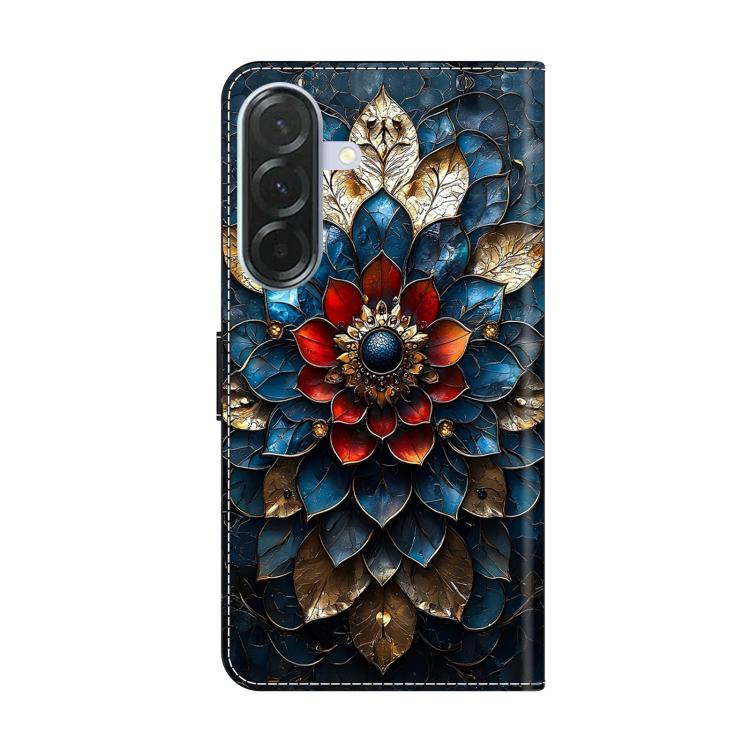 For Galaxy A26 / A36 / A56 5G Crystal-Like Painted Vegan Leather Phone Case