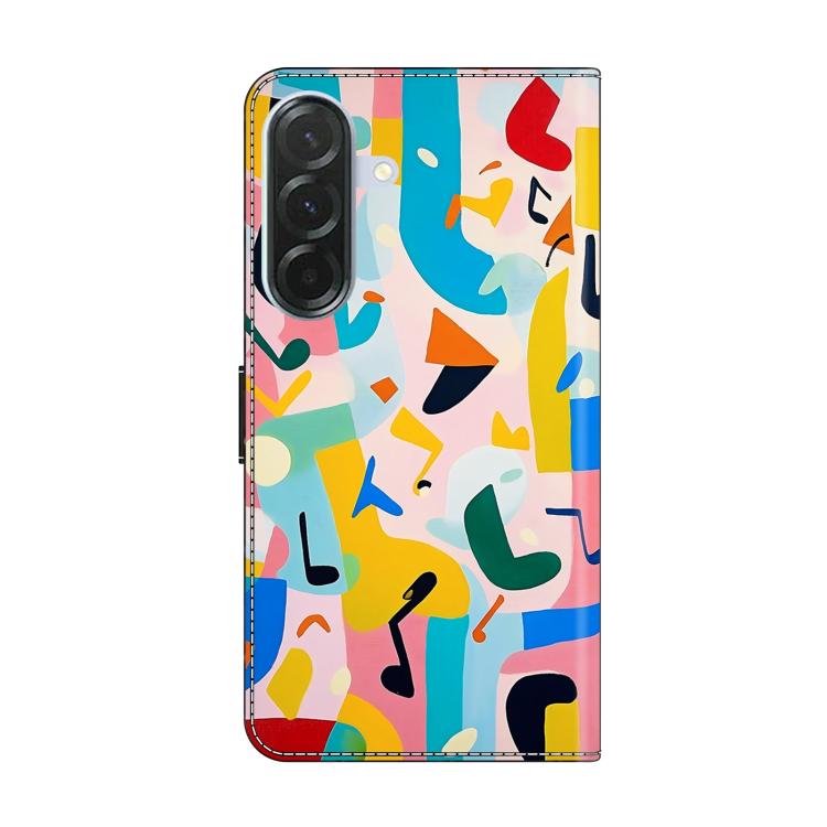 For Galaxy A26 / A36 / A56 5G Crystal-Like Painted Vegan Leather Phone Case